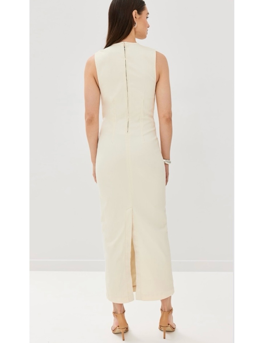Reformation Cream Sleeveless Maxi Dress - Picture 7 of 7